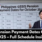 GSIS Pension Payment Dates October 2025 – Full Schedule Inside