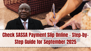 Check SASSA Payment Slip Online – Step-by-Step Guide for September 2025