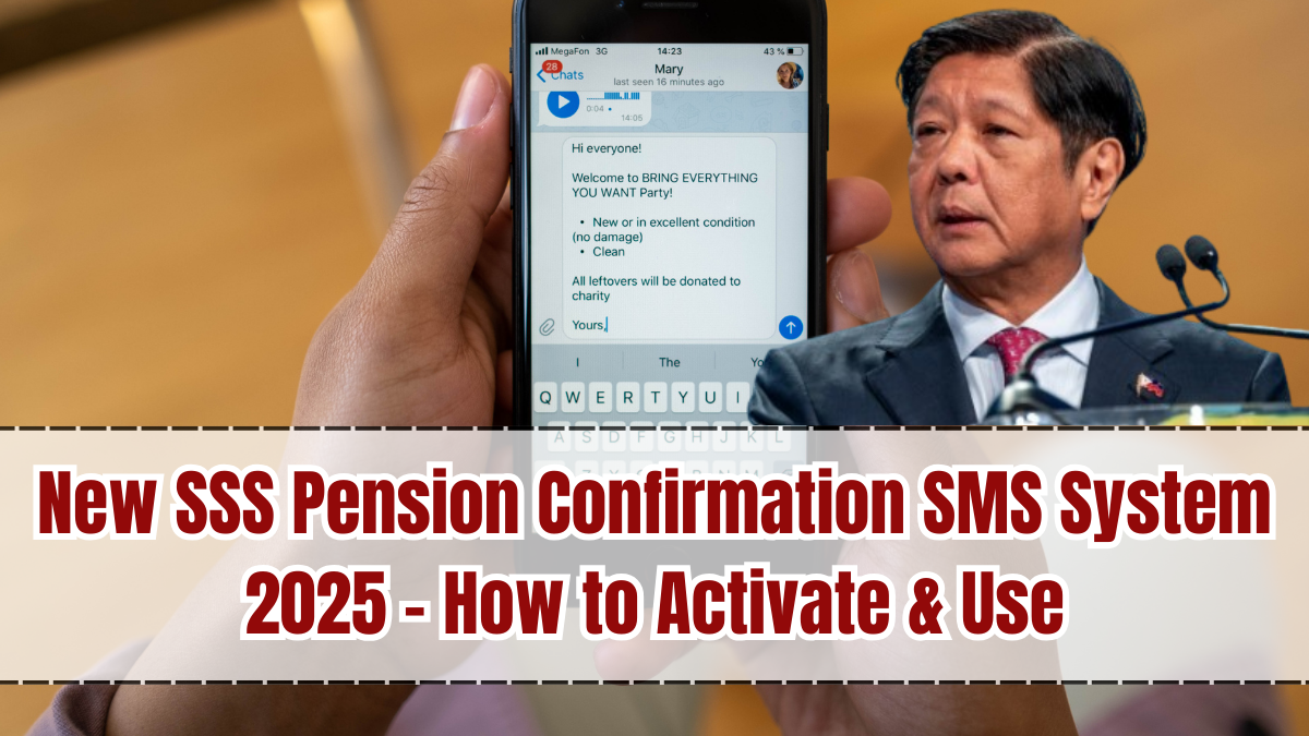 New SSS Pension Confirmation SMS System 2025 – How to Activate & Use