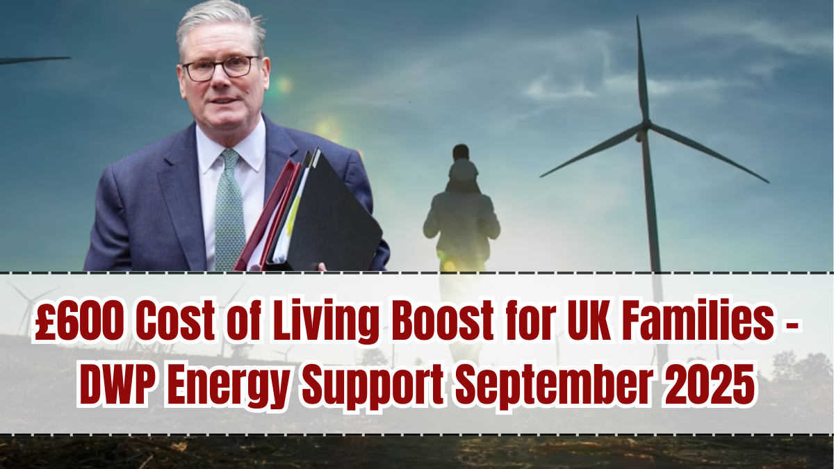 £600 Cost of Living Boost for UK Families – DWP Energy Support September 2025