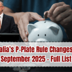 Australia’s P-Plate Rule Changes from September 2025 – Full List