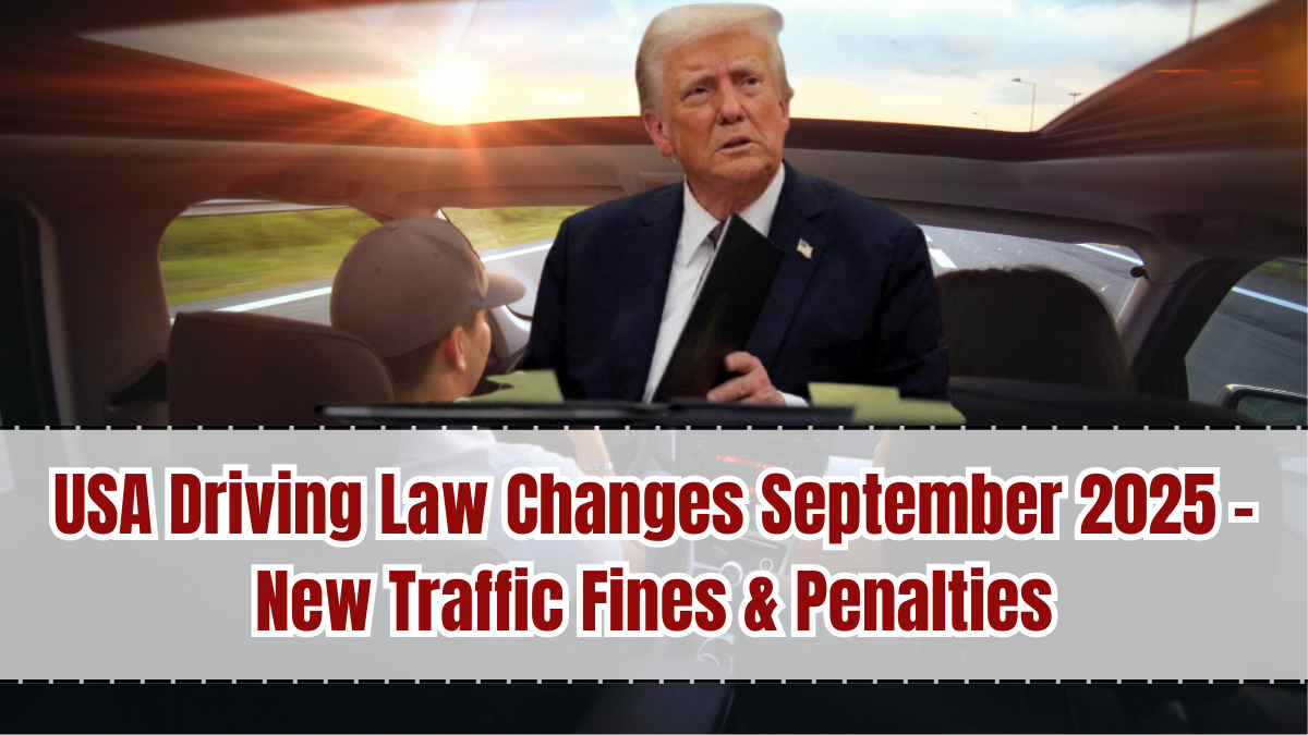 USA Driving Law Changes September 2025 – New Traffic Fines & Penalties
