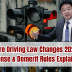 Singapore Driving Law Changes 2025 – New License & Demerit Rules Explained