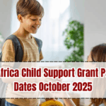 South Africa Child Support Grant Payment Dates October 2025