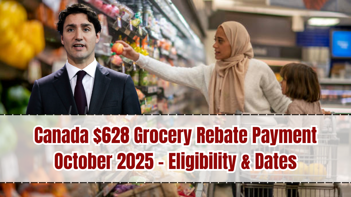 Canada $628 Grocery Rebate Payment October 2025 – Eligibility & Dates