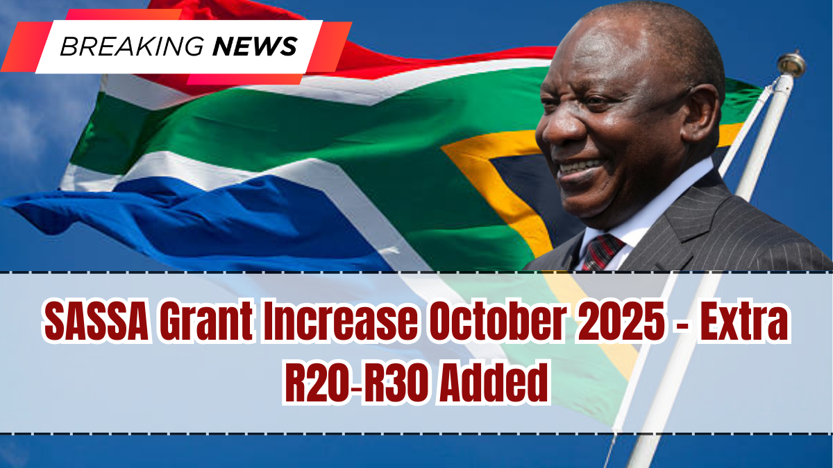 SASSA Grant Increase October 2025 – Extra R20–R30 Added