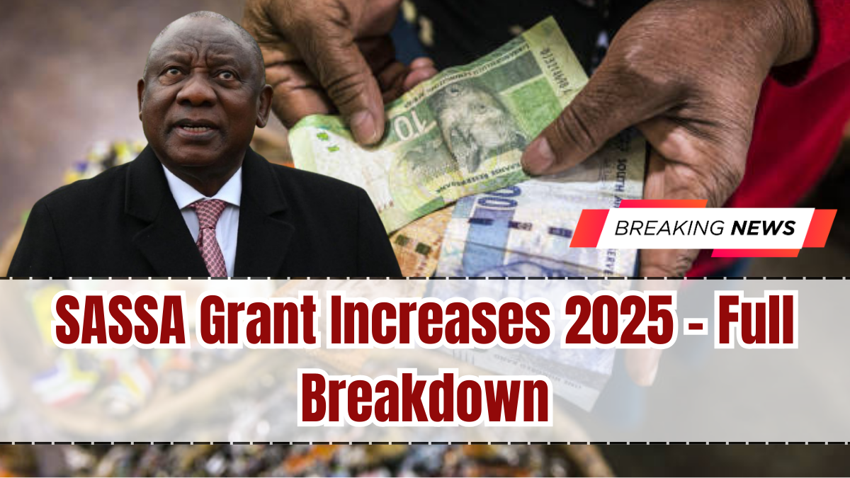 SASSA Grant Increases 2025 – Full Breakdown